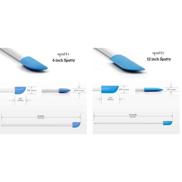 The Spatty & Spatty Daddy Last Drop Spatula Two Piece Set 6" and 12" Shark Tank - Picture 12 of 12